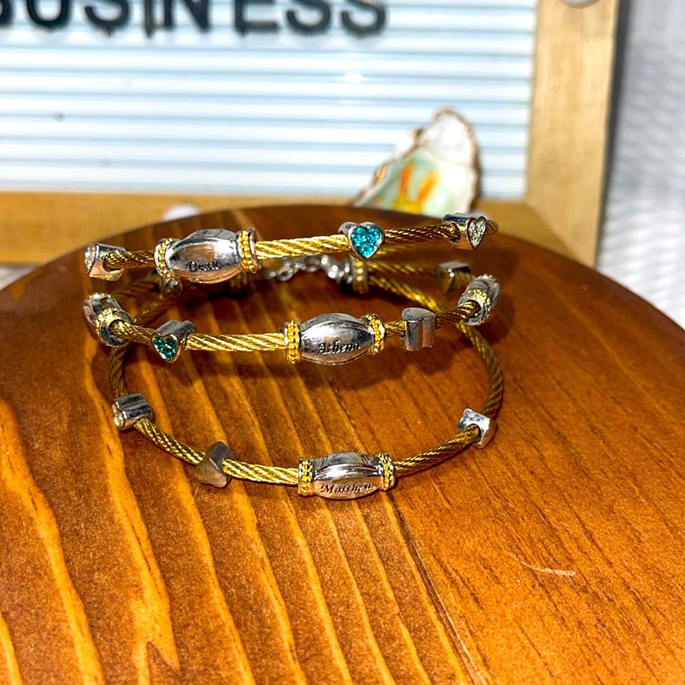 Bradford Exchange Engraved Family Strength Birthstone Cable Bracelet